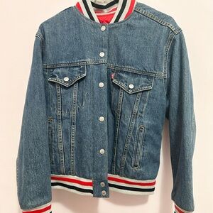 LEVI’S reversible denim / red jacket